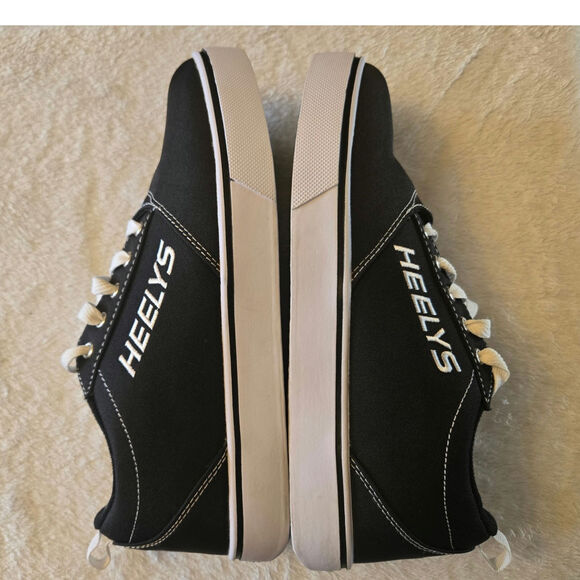 Heelys Men's Pro 20 Canvas Sneakers Black White Size 9 No Wheels EUC - Picture 4 of 10